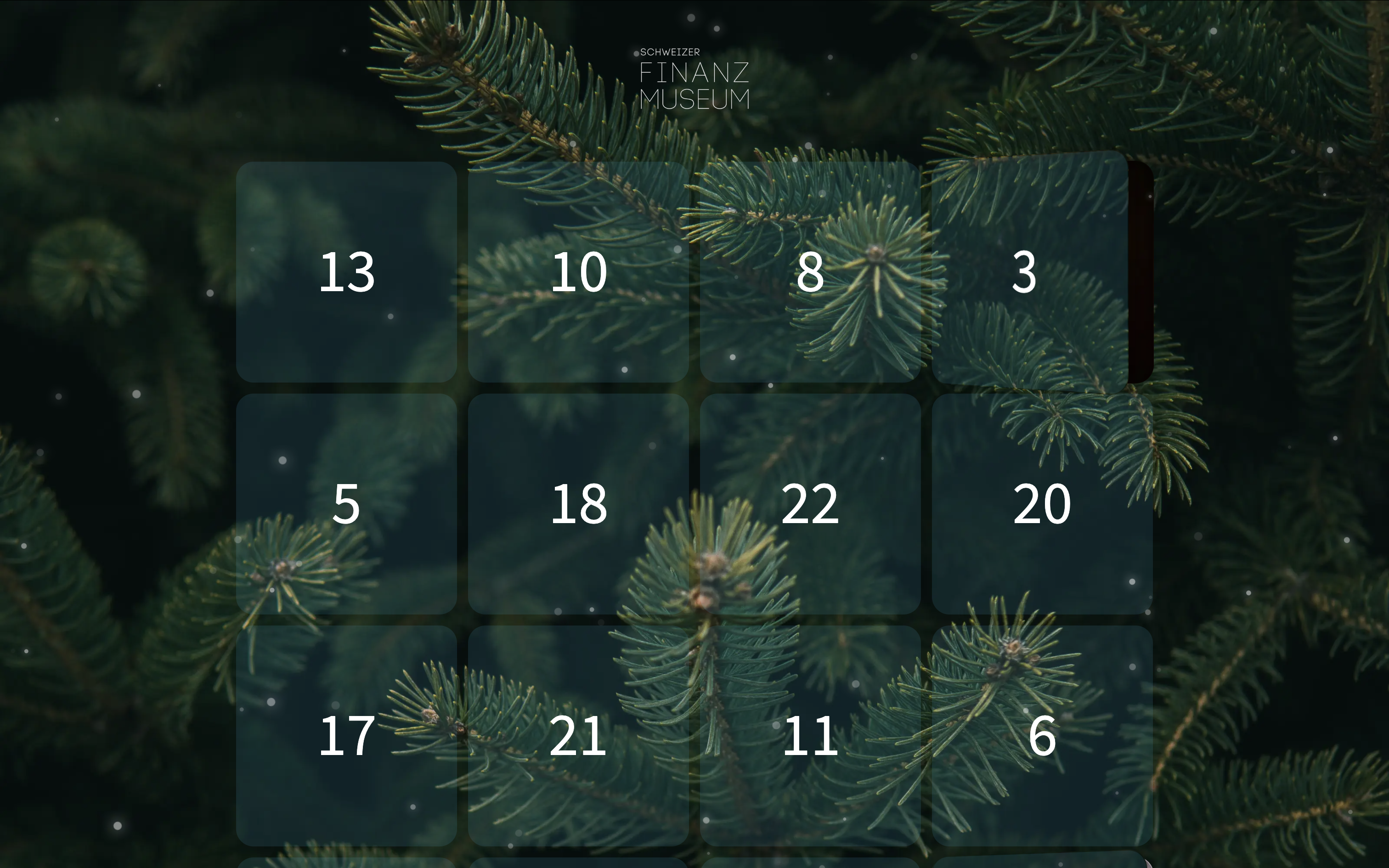 Digital Advent Calendar Swiss Finance Museum 2025